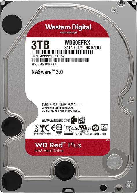 Best Buy Wd Red Plus 3tb Internal Sata Nas Hard Drive Wd30efrx