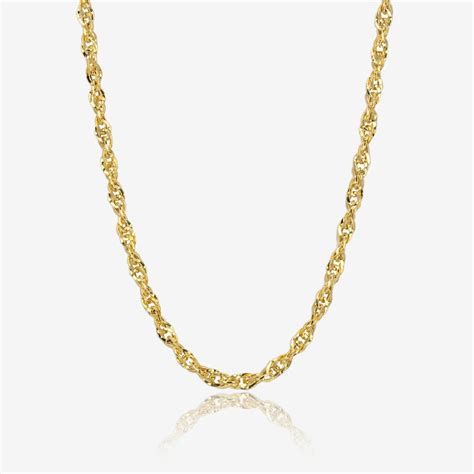 9ct Gold 18 Singapore Style Chain