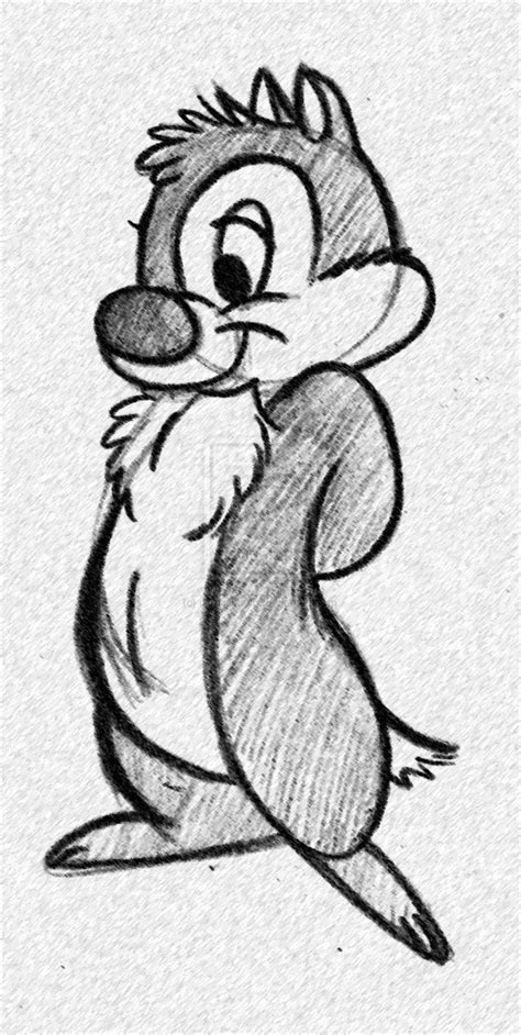 Chip And Dale Fan Art Dale Sketch Disney Drawings Sketches Disney