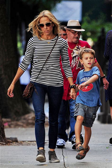 Sheryl Crow Takes Her Son Wyatt Out For Lunch In New York