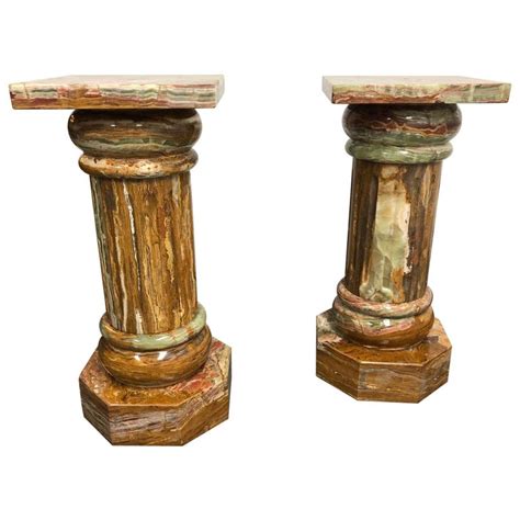 Pair Of Contemporary Marble Pedestals For Sale At 1stdibs