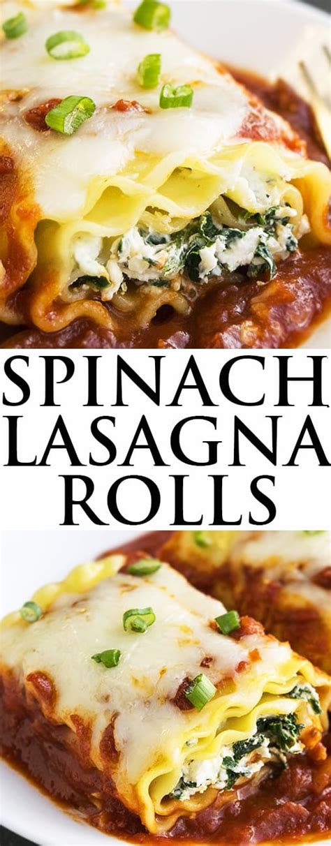 Spinach Lasagna Rolls Roll Ups Cakewhiz