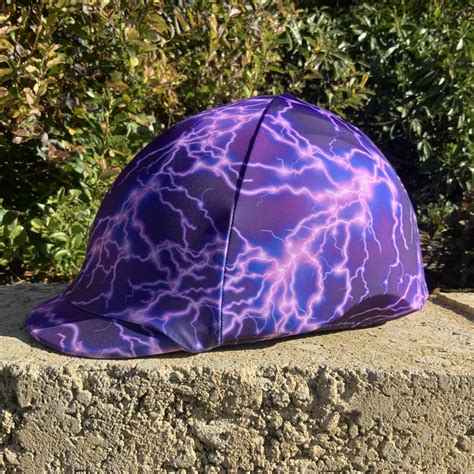 Helmet Cover Purple Lightning Buggez Bugeyes