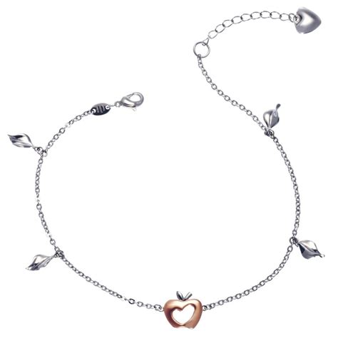 316l Surgical Steel With 14k Gold Anklet Casting Jewelry For Female Shop Kordiamond Anklets