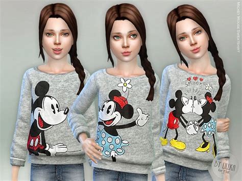 Lillkas Mickey Mouse Sweatshirt Sims 4 Children Sims 4 Cc Kids