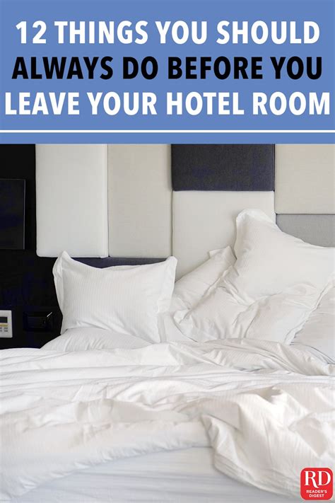 12 Things You Should Always Do Before You Leave Your Hotel Room