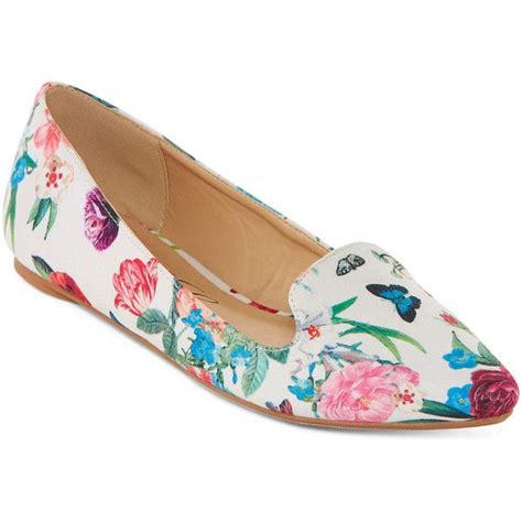 First Love Niche Flower Print Ballet Flats 40 Liked On Polyvore