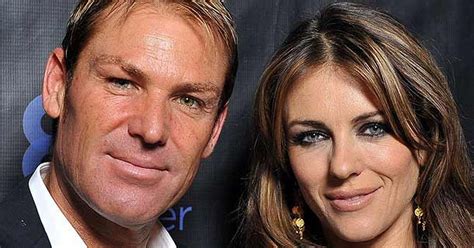 Shane Warnes Ex Wife Claims They Were Still Together When He Started Seeing Liz Hurley Mirror