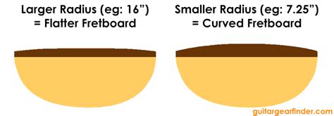 Guitar Neck Shapes And Fretboard Radius Explained Guitar Gear Finder