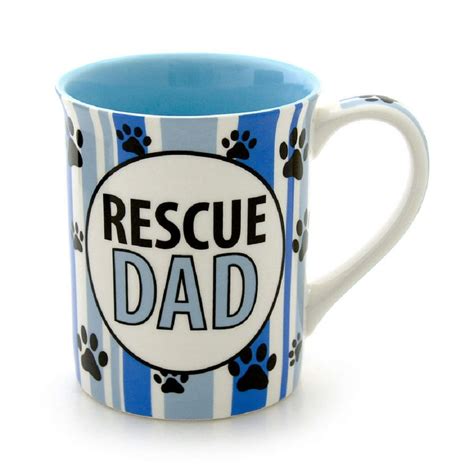 Rescue Dad Dog Rescue Coffee Mug 16 Ounce Dog Dad