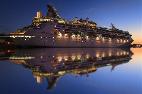 Wallpaper Ocean Cruise Blue Sunset Sea Vacation Reflection