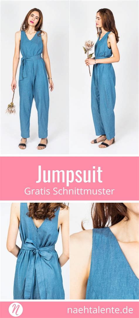 So funktioniert die schnittmuster datenbank: Jumpsuit für Damen - gratis Schnittmuster | Gratis ...