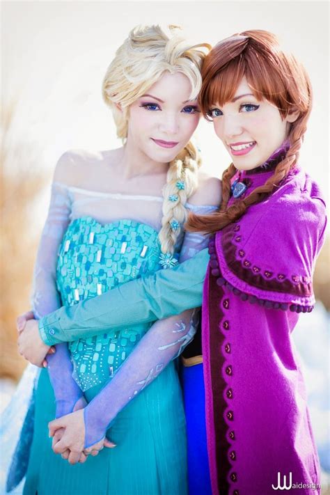 Elsa And Anna Cosplay Frozen Cosplay Elsa Cosplay Frozen Costume
