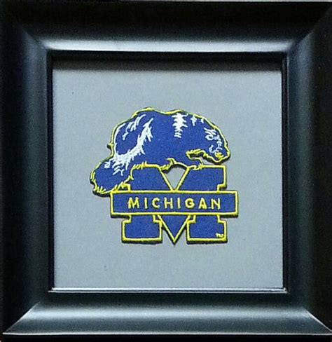 This Is A Vintage Michigan Wolverines Patch Comes In A 6 12 X 6 12