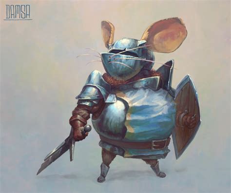 Artstation Character Design Challenge Mouse Warrior Sir Jankins