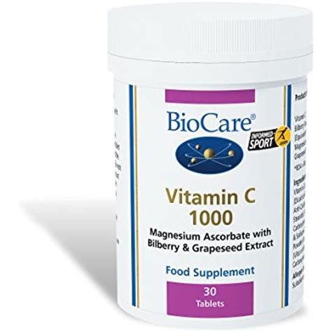 Click here to view the full list. Biocare Vitamin C 1000 30 capsule -- Click image to review ...