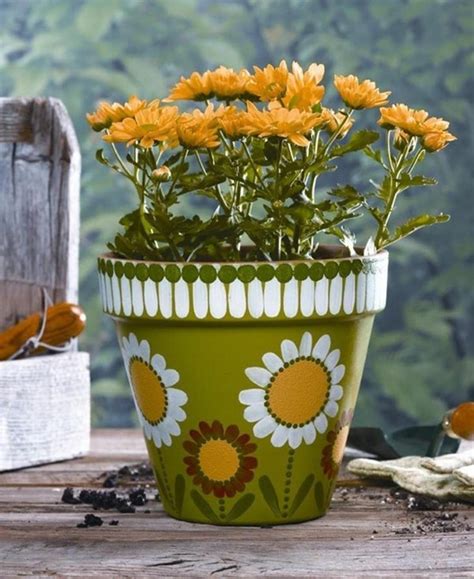 25 Simple Easy Flower Pot Painting Ideas Painted Flower Pots Clay