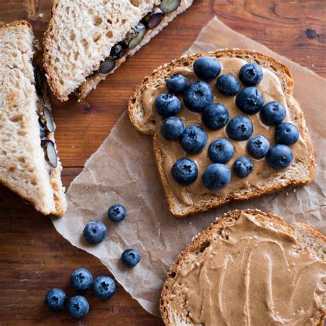 Almond Butter And Fresh Blueberry Sandwich Recipe Todd Porter And Diane Cu Food And Wine