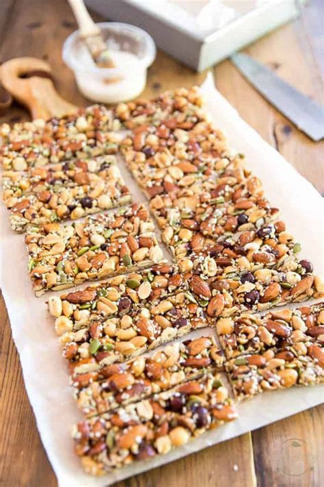 Homemade Kind Nut Bars Recipe Healthy Granola Bars Snack Bar