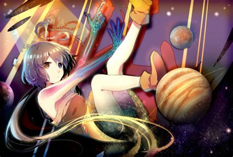 bicolored, Eyes, Boots, Long, Hair, Luo, Tianyi, Planet ...