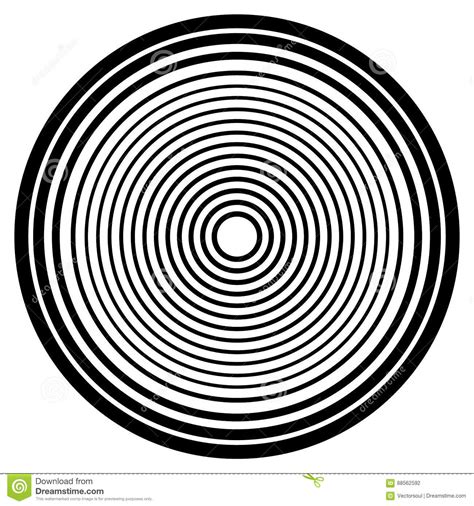 Concentric Circles Concentric Rings Circular Pattern Abstract Stock
