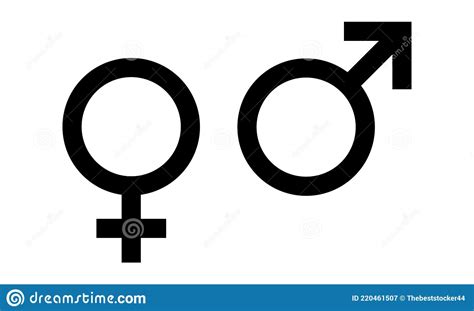 gender icon set the sign of a woman a man a non binary gender identity androgynous and