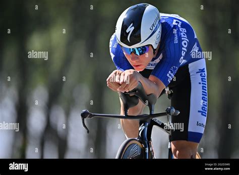 Belgian Remco Evenepoel Of Deceuninck Quick Step Pictured In Action During The Second Stage Of