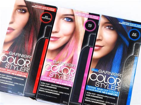 How do you use hair dye that washes out? Garnier Color Styler Intense Wash-Out Color: Review ...