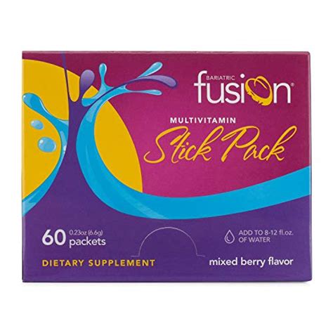 Bariatric Fusion Multivitamin And Mineral Stick Packs Mixed Berry 60