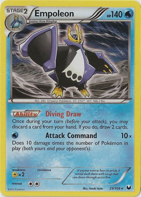 Every pokemon card has a rarity symbol (with exceptions… like promo cards). pokemon trading card game Blog: Empoleon -- Dark Explorers Pokemon Card Review