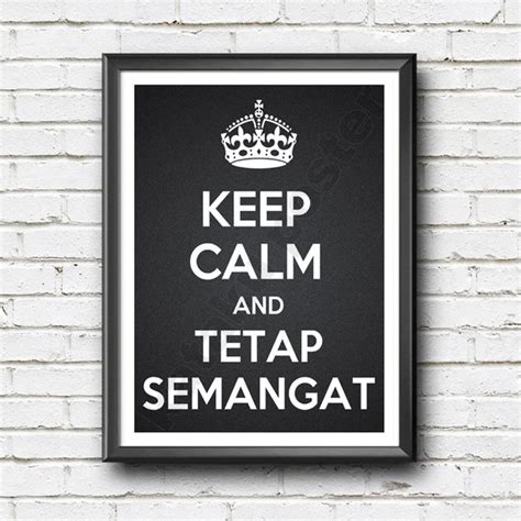 Jual Poster Inspirasi Keep Calm And Tetap Semangat Hiasan Dinding