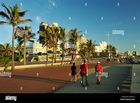 Beautiful Promenade People Walking Active Lifestyledurban Beachfront