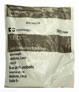 T E D Anti Embolism Ted Knee Length Medium Long Size D