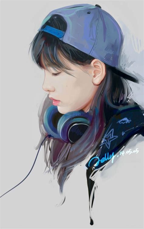 Taeyeon Fanart Airport Tomboy Art Girls Cartoon Art Girly Art