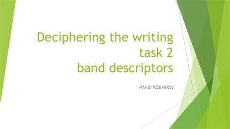 Ielts Writing Task 2 Deciphering The Band Descriptors Codes