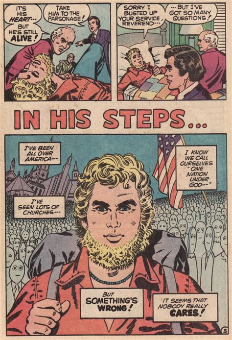 Just Plain Strange In His Steps Spire Christian Comics 1977 ~ Off