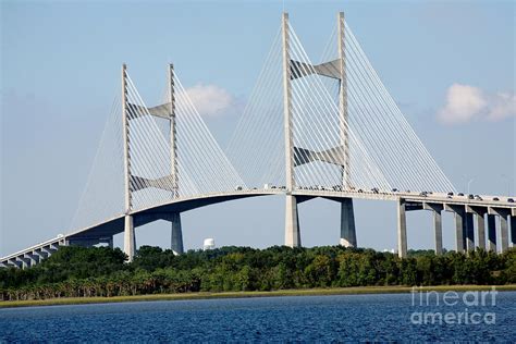 Dames Point Bridge Jacksonville Florida Photograph By Bill Cobb Fine