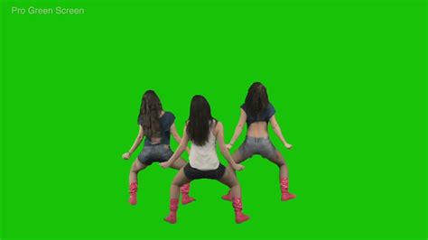 Girls Twerking And Dancing Green Screen Footage Youtube