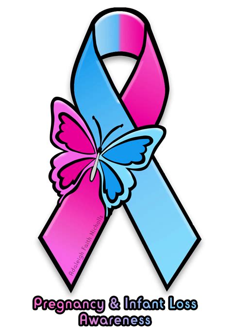 Pregnancy and Infant Loss Awareness Ribbon by AdaleighFaith on DeviantArt