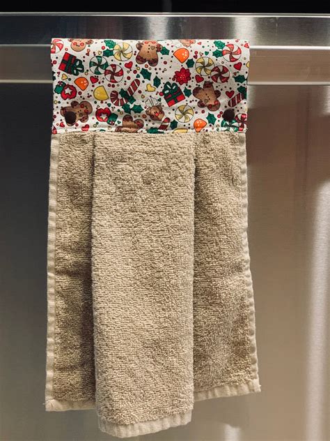 Decorative Kitchen Hand Towel With Snaps