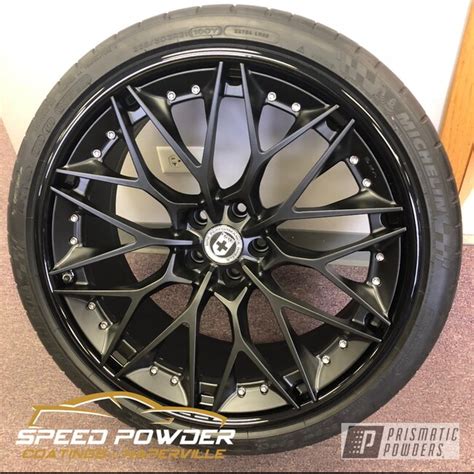 3pc Alloy Wheels Coated In Ink Black And Silk Satin Black Prismatic