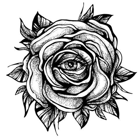 Black Rose Flower With The Eye Metal Print By Arina Deviaterikova