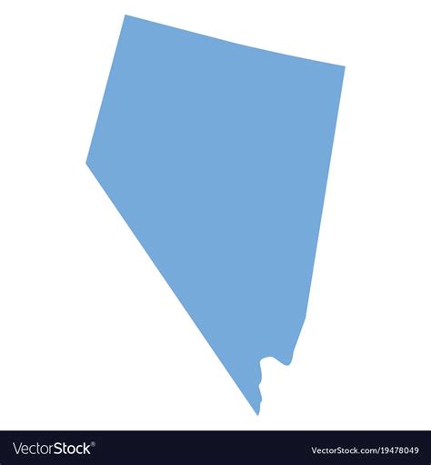 Nevada State Map Royalty Free Vector Image Vectorstock
