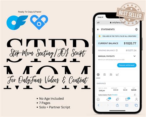 Stepmom Sexting Joi Script For Onlyfans Fansly Download Now Etsy