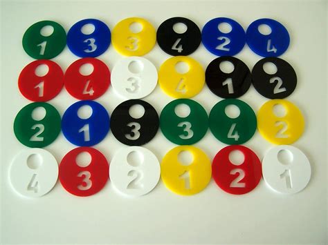 Numbered Plastic Discs