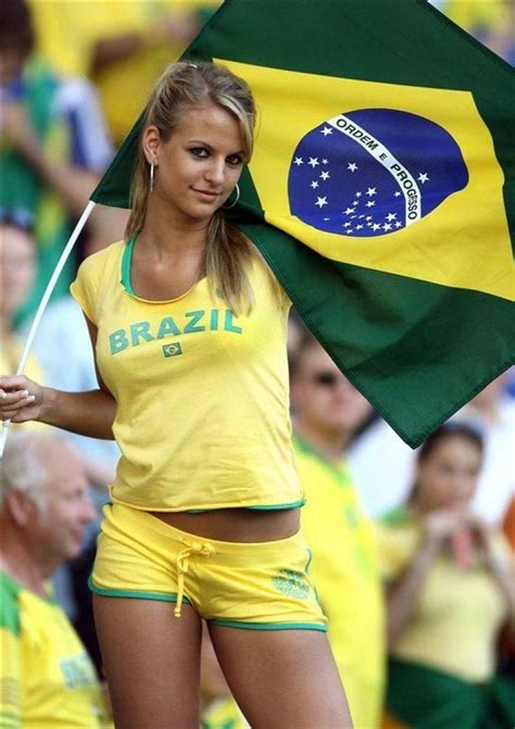 Brazilian Girl Hot Football Fans Soccer Fans Soccer World