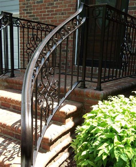 Outdoor Wrought Iron Stair Railing