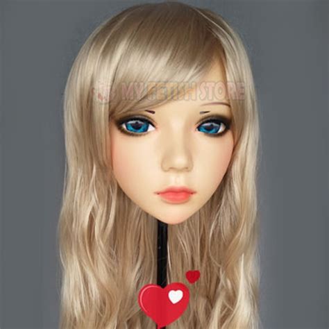 Ling 02female Sweet Girl Resin Half Head Kigurumi Mask With Bjd Eyes