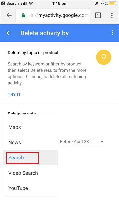 Delete browsing history window will appear. How to Delete Your Google Search History Permanently