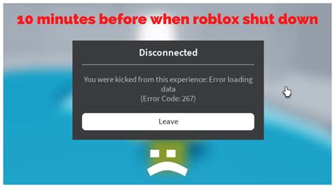10 Minutes Before Roblox Shut Down 😔 Youtube